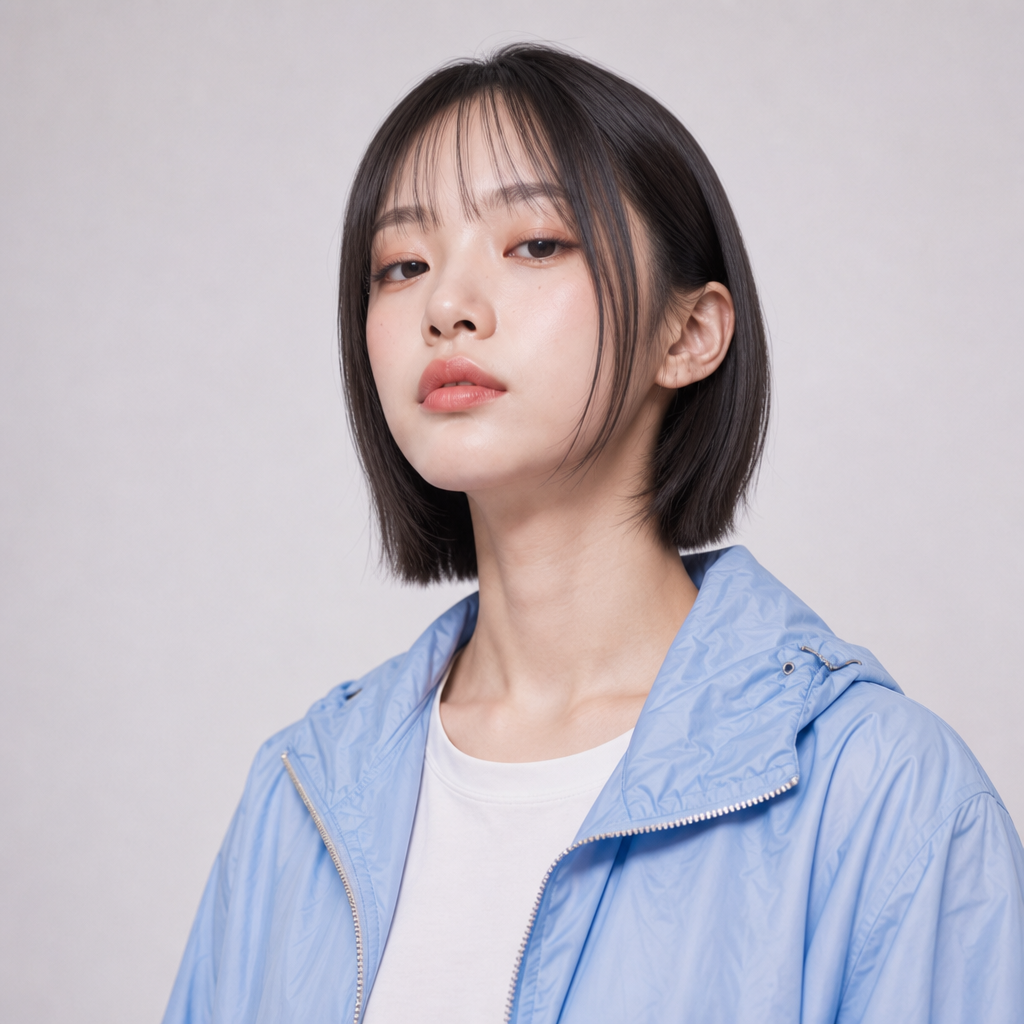 시스루 단발